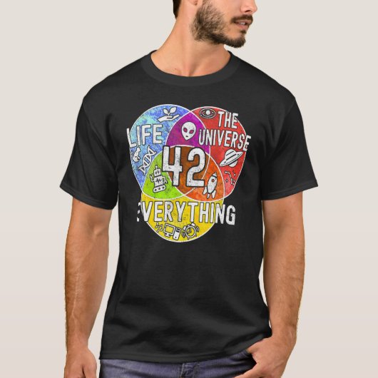 T-shirt Funny Nerdy Meaning of Life 42 (Devant)