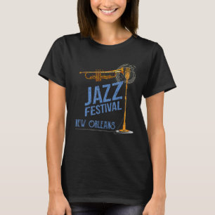 T-shirt Funny New Orleans Festival de Jazz Music Louisiane