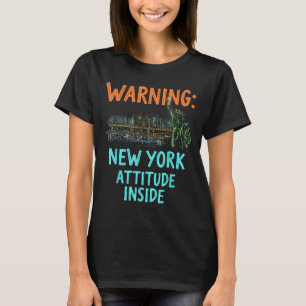 T-shirt Funny New York City Skyline nuit Vintage