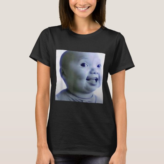 T-shirt Funny Niche Baby Gen Z Meme Ai Viral Giggling Ai L (Devant)