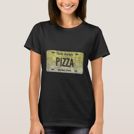 T-shirt Funny Nj State Vanity License Plate Zza (Devant)