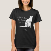 T-shirt Funny No Clawdy Days with My Cat Editable Colonnes (Devant)