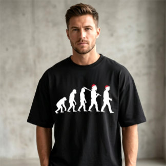 T-shirt Funny Noël et Évolution Humaine Personnalisé