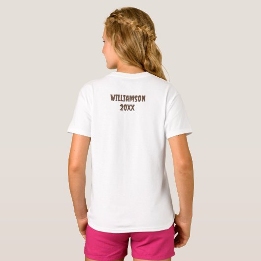 T-shirt Funny Nom personnalisé Année Pot Éffrayant (Dos entier)