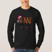 T-shirt Funny Nonni Claus Snowflake Leopard Christmas Pul (Devant)