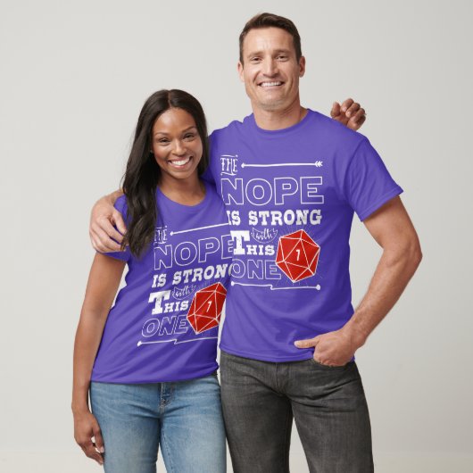 T-shirt Funny Nope D20 Dice Dungeon Crawler Dragons (Unisexe)