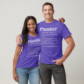 T-shirt Funny Noun Plumber Définition Plumbing Cadeau (Unisexe)