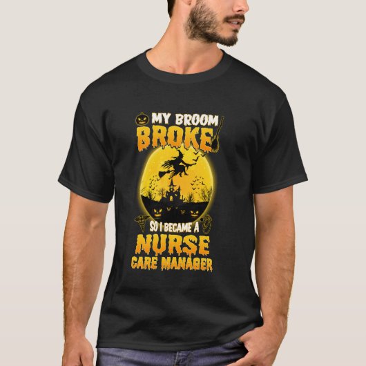 T-shirt Funny Nurse Manager Sorcière Halloween Costume W (Devant)