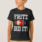 T-shirt Funny Nutcracker Fritz Did It Clara Christmas Ball (Devant)