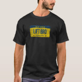 T-shirt Funny Ny State Vanity License Plate Lift Bro (Devant)