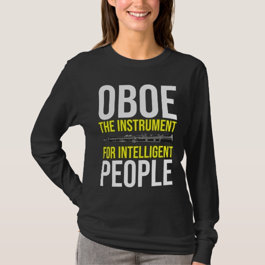 T-shirt Funny Oboe Player Humour de musiciens intelligents (Devant)