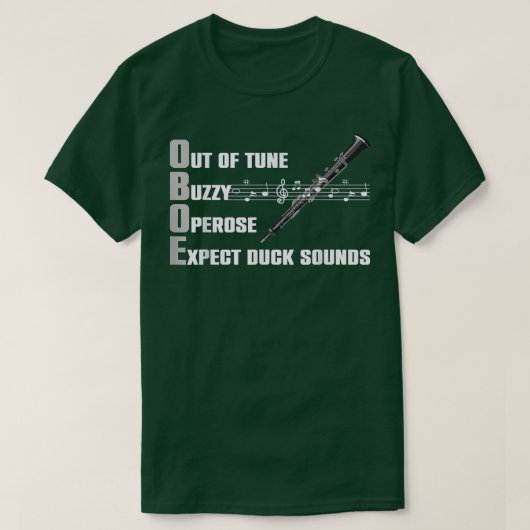 T-shirt Funny Oboist Music Orchestra Oboe Musical Instrume (Design devant)