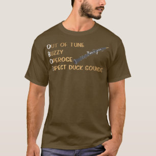 T-shirt Funny Oboist Music Orchestra Oboe Musical Instrume