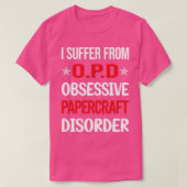 T-shirt Funny Obsessive 01 Papercraft Papercraft Craft (Design devant)