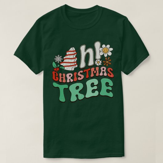 T-shirt Funny Oh Christmas Tree Cake (Design devant)