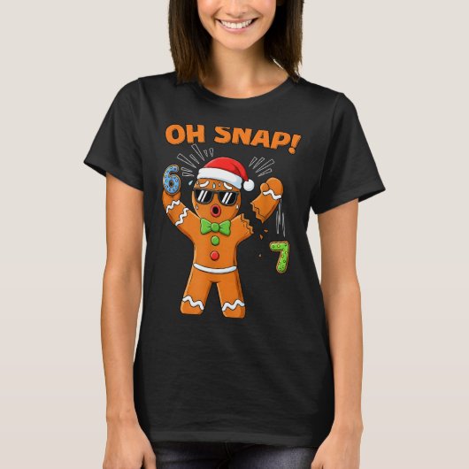 T-shirt Funny Oh Snap 67 Six Seven Meme Gingerbread Men Wo (Devant)