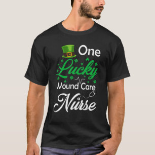 T-shirt Funny One Lucky Wound Care Nurse St Patrick's Day