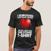 T-shirt Funny Open Heart Chirurgie Art Pour Hommes Femmes (Devant)