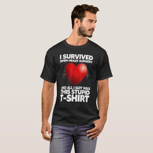 T-shirt Funny Open Heart Chirurgie Art Pour Hommes Femmes (Devant entier)