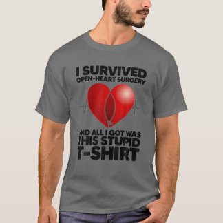 T-shirt Funny Open Heart Chirurgie Art Pour Hommes Femmes