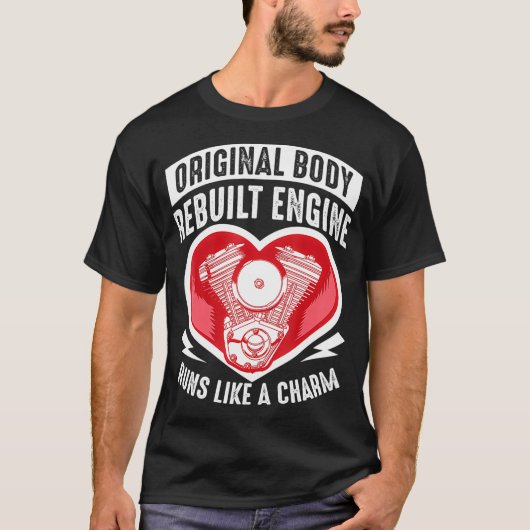T-shirt Funny Open Heart Chirurgie Cadeau de récupération  (Devant)