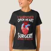 T-shirt Funny Open Heart Chirurgie Récupération (Devant)