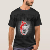 T-shirt Funny Open Heart Chirurgie Récupération Survivant (Devant)