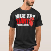 T-shirt Funny Open Heart Surgery Bypass - Heart Attack Sur (Devant)