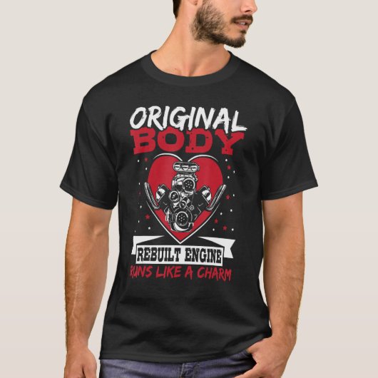 T-shirt Funny Open Heart Surgery, Original Body Rebuilt En (Devant)