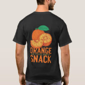 T-shirt Funny Orange Est Le Nouveau Snack Graphics (Dos)