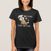T-shirt Funny Otter Chef with Frying Pan for Cooking Enthu (Devant)
