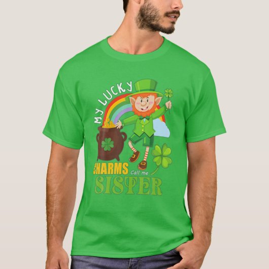T-shirt Funny Paddy Day St patrick Lucky Charms Call Me S (Devant)