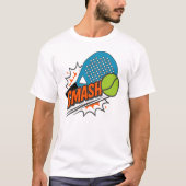 T-shirt Funny Padel Smash - Ventilateur Sport (Devant)