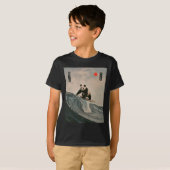 T-shirt Funny Panda Surfing Saying Japanese Wave Meme Humo (Devant entier)