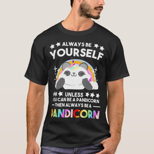 T-shirt Funny Pandacorn Unicorn Panda Bear Eucalyptus cool (Devant)