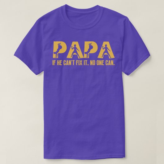 T-shirt Funny Papa Anniversaire 4 (Design devant)