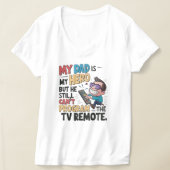 T-shirt Funny Papa Hero - 'Mon père ne peut pas programmer (Poser)