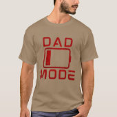 T-shirt Funny Papa Mode Parties scintillant basse batterie (Devant)