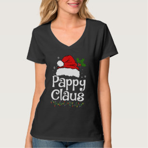 T-shirt Funny Pappy Claus Pajamas de Noël Père Noël