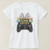 T-shirt Funny Pâques Pixel Art Bunny Contrôleur (Design devant)