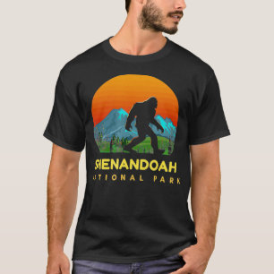 T-shirt Funny Parc national de Shenandoah Bigfoot Randonné