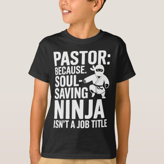 T-shirt Funny Pastor Humor Christian Faith Leadership Joke (Devant)