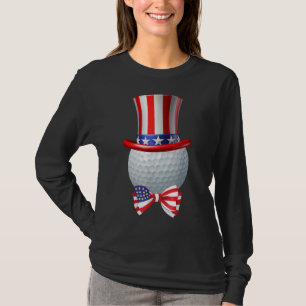 T-shirt Funny Patriotic America Drapeau Golf 4 juillet Mam