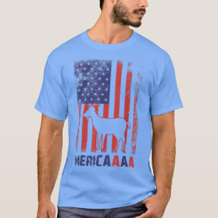 T-shirt Funny Patriotic Chèvre 4 juillet Amateurs de chèvr