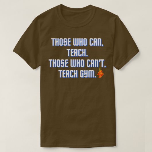 T-shirt Funny PE Conception de l'enseignant (Design devant)