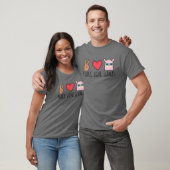 T-shirt Funny Peace Love Llamas (Unisexe)