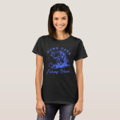 T-shirt Funny Pêcheur Dumb Basse Pêche École de pêche Pois (Devant entier)