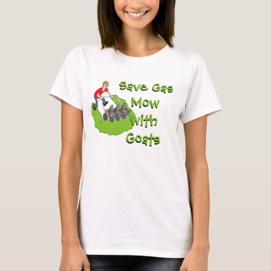 T-shirt Funny Pelouse Mower - Chèvres (Devant)