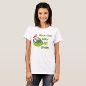 T-shirt Funny Pelouse Mower - Chèvres (Devant entier)