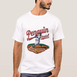T-shirt Funny Penguin Baseball